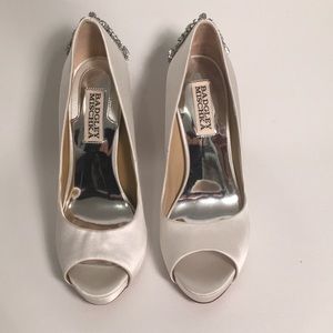 Badgley Mischka Kiara Embellished Peep-Toe Evening